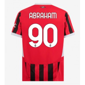 AC Milan Tammy Abraham #90 Replika Hjemmebanetrøje 2024-25 Kortærmet